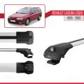 Renault Laguna (X56) SW 1996-2000 Arası ile Uyumlu ACE-1 Ara Atkı Tavan Barı Gri 2 Adet
