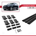 Volkswagen Touareg 2 (7P) Pre-Facelift 2010-2015 Arası ile Uyumlu FLY Model Ara Atkı Tavan Barı Siyah 3 Adet