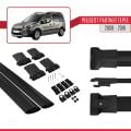 Peugeot Partner 2 Tepee 2008-2018 Arası ile Uyumlu FLY Model Ara Atkı Tavan Barı Siyah 2 Adet
