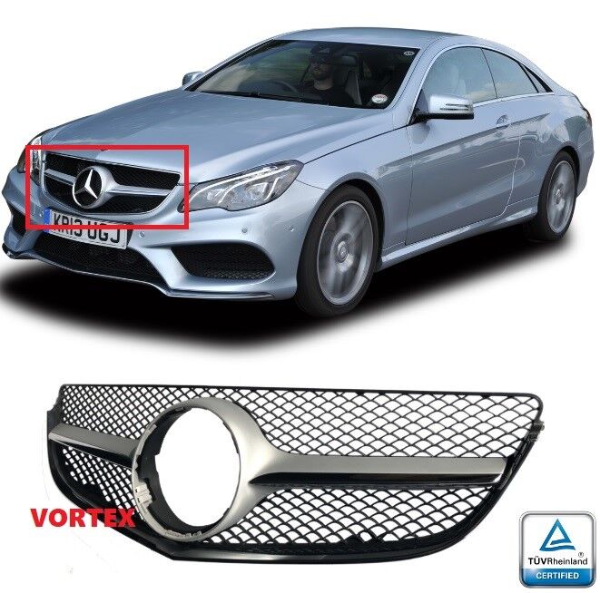 Mercedes W207 Ön Panjur Gümüş Gri 2013 Sonrası Uyumlu