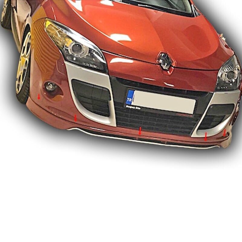 Renault Megane 3 Uyumlu Yedek Parça 2 Parça Ön Tampon Eki Boyalı