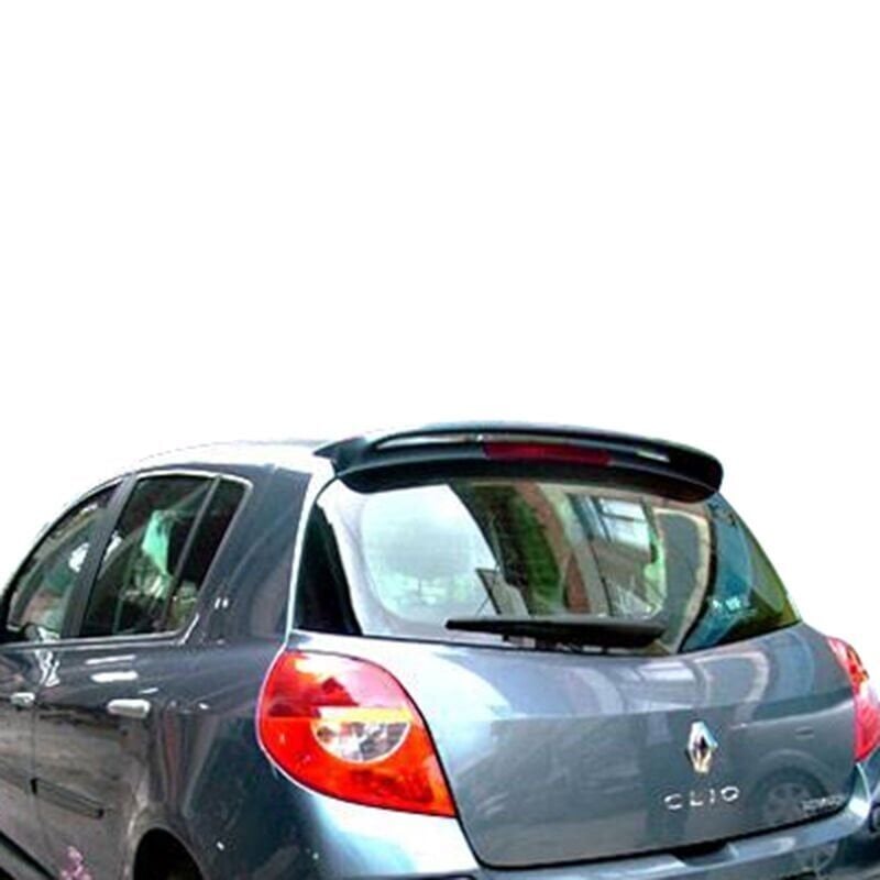 Renault Clio 3 HB Uyumlu Yedek Parça Ayaklı Işıksız Spoiler Boyasız
