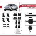 Nissan Primera 3 (P12) 2002-2007 Arası ile Uyumlu ACE-4 Ara Atkı Tavan Barı Gri 2 Adet
