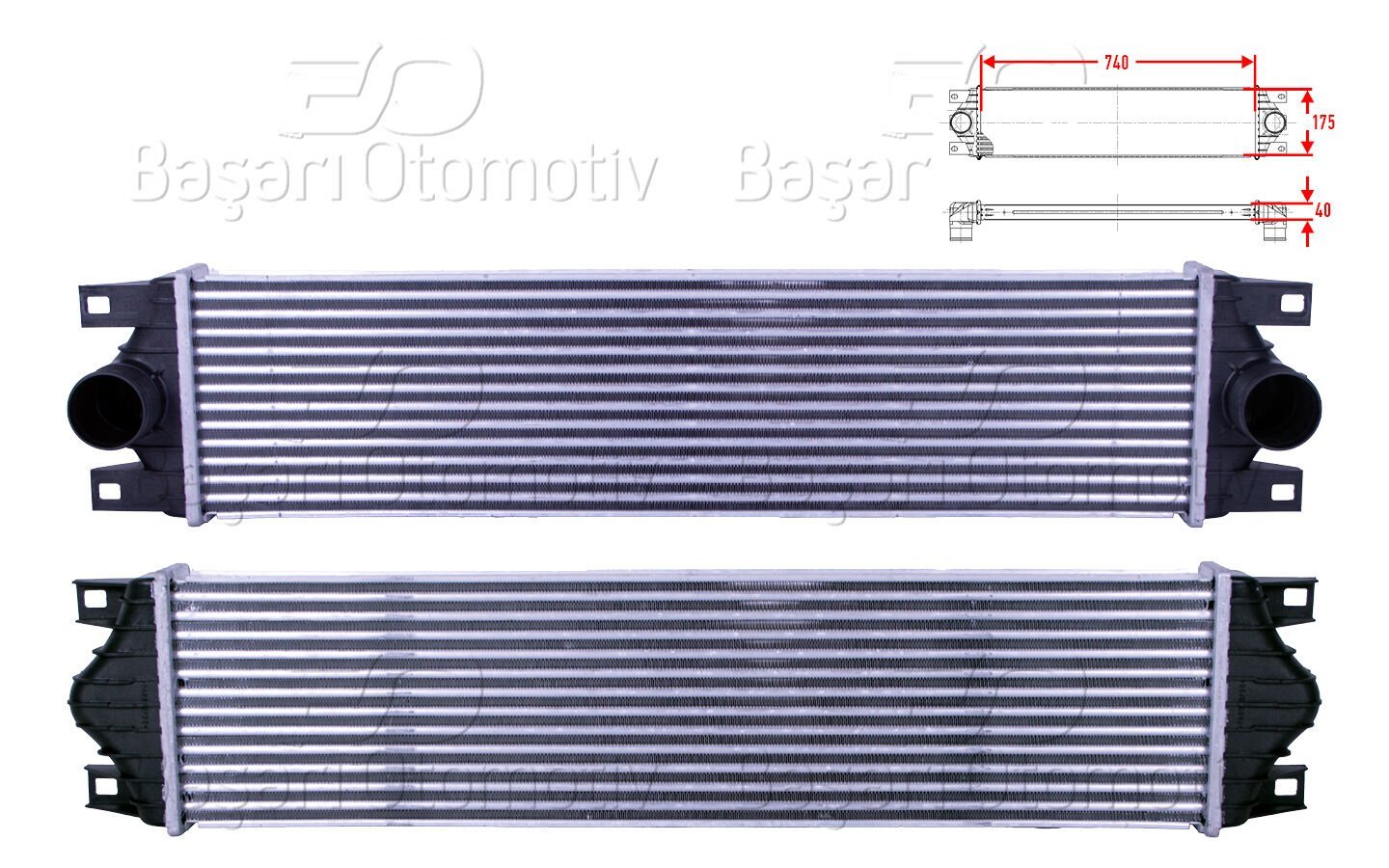 Nissan Interstar Opel Movano Renault Master 2000 ve Sonrası Uyumlu Turbo Radyatörü (Intercooler)