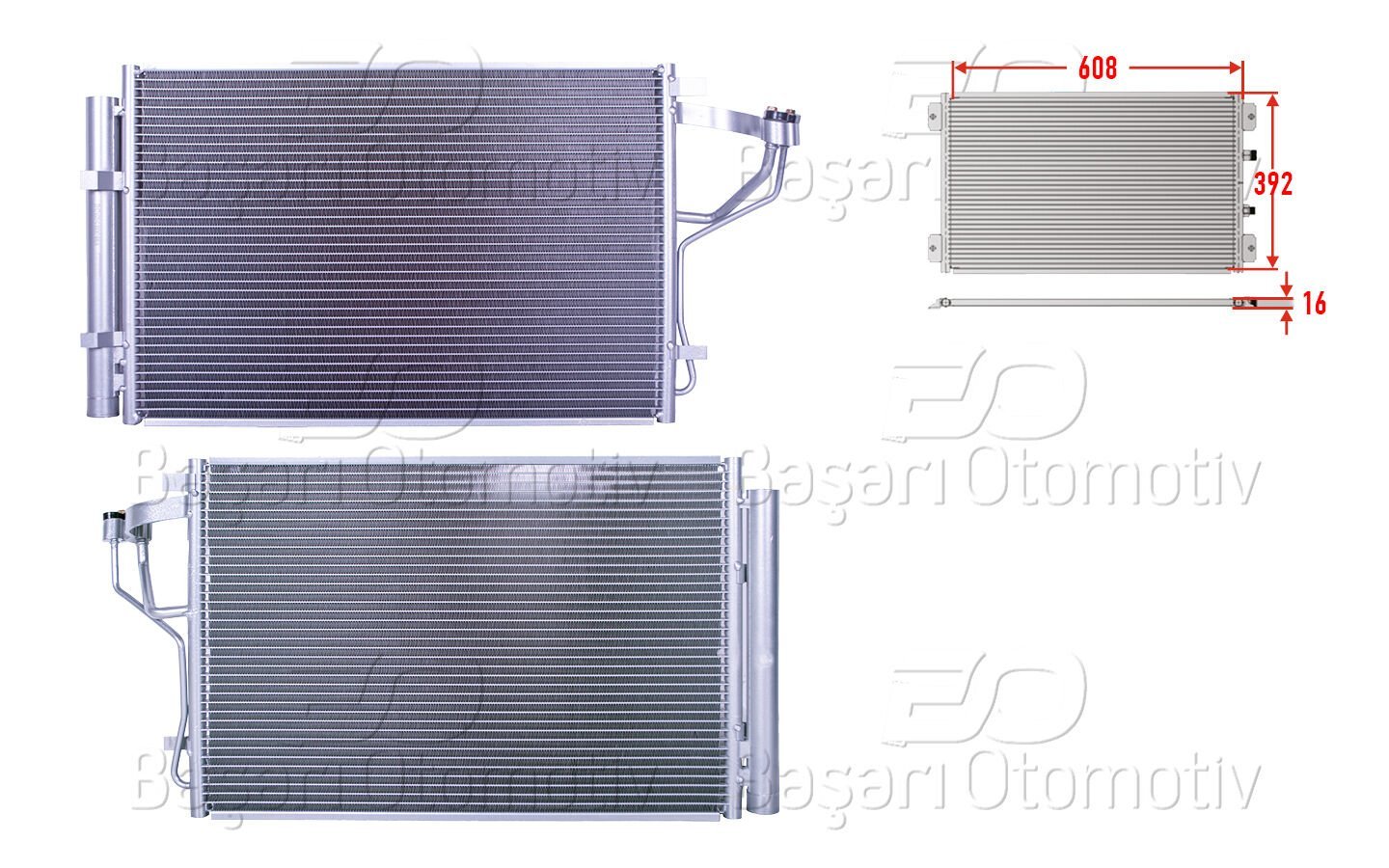 Hyundai I30 Elantra Kia Ceed Cerato 2011-2018 Uyumlu Klima Radyatörü