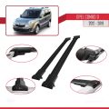 Opel Combo D 2012-2018 Arası ile Uyumlu FLY Model Ara Atkı Tavan Barı Siyah 2 Adet