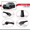 Infiniti FX (S50) 2003-2008 Arası ile Uyumlu ACE-1 Ara Atkı Tavan Barı Siyah 2 Adet