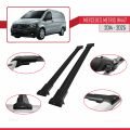 Mercedes Metris (W447) 2014 ve Sonrası ile Uyumlu FLY Model Ara Atkı Tavan Barı Siyah 2 Adet