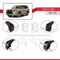 Lexus LX 3 (J200) 2016-2021 Arası ile Uyumlu ACE-2 Ara Atkı Tavan Barı Siyah 2 Adet