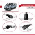 Nissan Primastar 2001-2014 Arası ile Uyumlu ACE-1 Ara Atkı Tavan Barı Gri 4 Adet