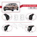 Volvo V40 Cross Country 2013-2018 Arası ile Uyumlu ACE-2 Model Ara Atkı Tavan Barı Siyah 2 Adet