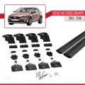 Volvo V40 Cross Country 2013-2018 Arası ile Uyumlu ACE-2 Model Ara Atkı Tavan Barı Siyah 2 Adet