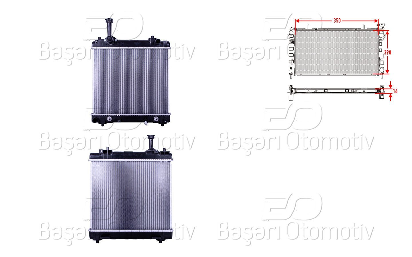 Suzuki Alto 1.0 Otomatik Şanzıman Su Radyatörü 2009 ve Sonrası