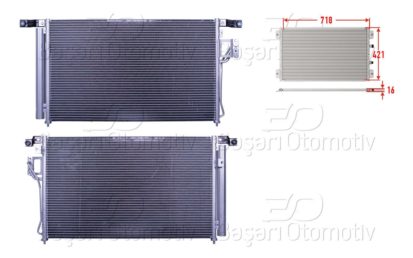 Hyundai Santa Fe 2006-2012 Uyumlu Klima Radyatörü