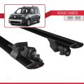 Renault Kangoo 2 (X61) 2007-2020 Arası ile Uyumlu HOOK Model Ara Atkı Tavan Barı Siyah 2 Adet