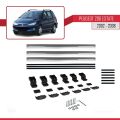 Peugeot 206 SW 2002-2008 Arası ile Uyumlu BASIC Model Ara Atkı Tavan Barı Gri 3 Adet