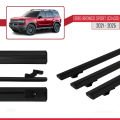 Ford Bronco Sport (CX430) 2021 ve Sonrası ile Uyumlu BASIC Model Ara Atkı Tavan Barı Siyah 3 Adet