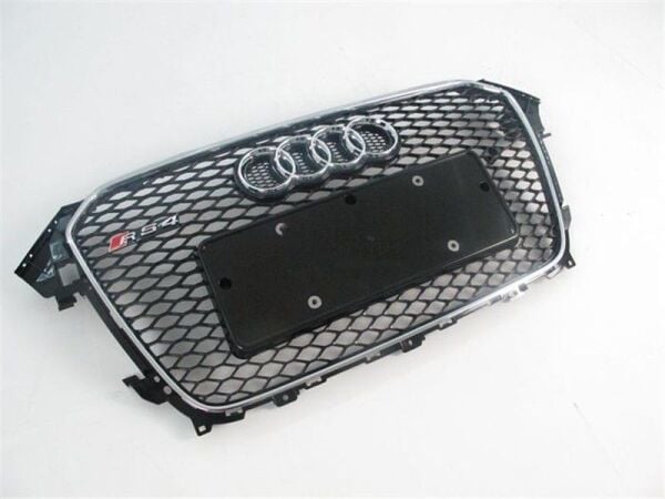 Audi A4 2011-2015 Arası Uyumlu RS Panjur Krom / Siyah