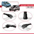 Ford Transit/Tourneo Courier Post-Facelift 2018-2022 Arası ile Uyumlu ACE-1 Ara Atkı Tavan Barı Siyah 2 Adet