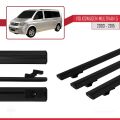 Volkswagen T5 Multivan 2003-2015 Arası ile Uyumlu BASIC Model Ara Atkı Tavan Barı Siyah 3 Adet