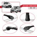 Ford Transit/Tourneo Courier Pre-Facelift 2014-2017 Arası ile Uyumlu ACE-1 Ara Atkı Tavan Barı Siyah 2 Adet