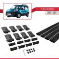 Peugeot Bipper 2008-2017 Arası ile Uyumlu FLY Model Ara Atkı Tavan Barı Siyah 4 Adet