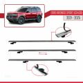 Ford Bronco Sport (CX430) 2021 ve Sonrası ile Uyumlu BASIC Model Ara Atkı Tavan Barı Gri 3 Adet