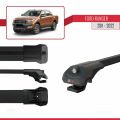 Ford Ranger (P375) 2011-2022 Arası ile Uyumlu ACE-1 Ara Atkı Tavan Barı Siyah 2 Adet
