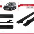 Renault Kangoo 2 (X61) 2007-2020 Arası ile Uyumlu BASIC Model Ara Atkı Tavan Barı Siyah 2 Adet