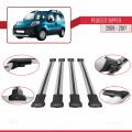 Peugeot Bipper 2008-2017 Arası ile Uyumlu FLY Model Ara Atkı Tavan Barı Gri 4 Adet