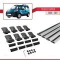 Peugeot Bipper 2008-2017 Arası ile Uyumlu FLY Model Ara Atkı Tavan Barı Gri 4 Adet