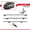Opel Vivaro B 2014-2019 Arası ile Uyumlu BASIC Model Ara Atkı Tavan Barı Gri 3 Adet