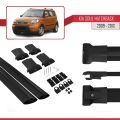 Kia Soul (AM) HB 2009-2013 Arası ile Uyumlu FLY Model Ara Atkı Tavan Barı Siyah 2 Adet