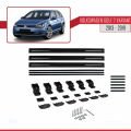 Volkswagen Golf 7 (5G) Variant 2013-2019 Arası ile Uyumlu BASIC Model Ara Atkı Tavan Barı Siyah 3 Adet