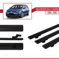 Volkswagen Golf 7 (5G) Variant 2013-2019 Arası ile Uyumlu BASIC Model Ara Atkı Tavan Barı Siyah 3 Adet