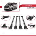 Opel Vivaro B 2014-2019 Arası ile Uyumlu FLY Model Ara Atkı Tavan Barı Gri 4 Adet
