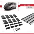 Opel Vivaro B 2014-2019 Arası ile Uyumlu FLY Model Ara Atkı Tavan Barı Gri 4 Adet