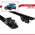 Peugeot Bipper 2008-2017 Arası ile Uyumlu HOOK Model Ara Atkı Tavan Barı Siyah 2 Adet