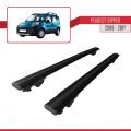 Peugeot Bipper 2008-2017 Arası ile Uyumlu HOOK Model Ara Atkı Tavan Barı Siyah 2 Adet
