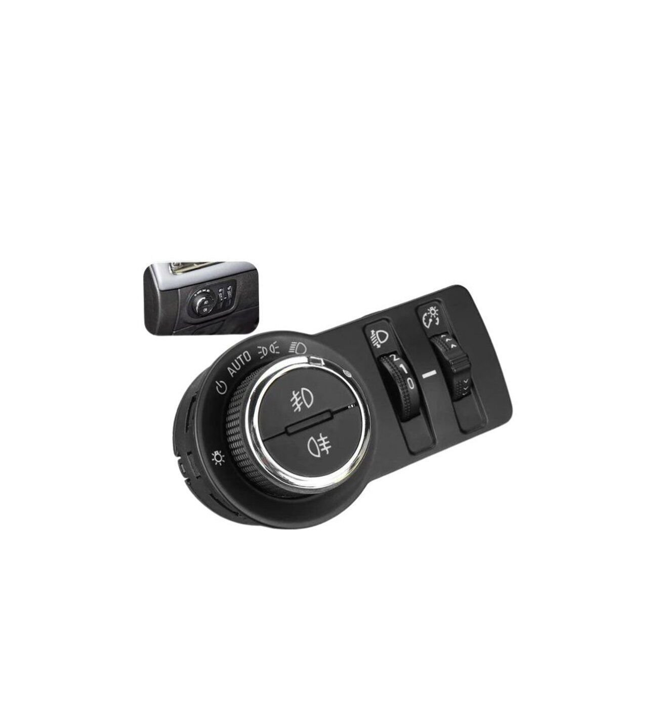 Chevrolet Cruze 2009-2014 Uyumlu Krom Far Anahtarı 9 Pin Ön-Arka Sisli Otomatik Far