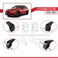 Alfa Romeo Stelvio 2018-2024 Arası ile Uyumlu ACE-2 Model Ara Atkı Tavan Barı Siyah 2 Adet