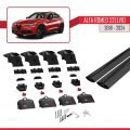 Alfa Romeo Stelvio 2018-2024 Arası ile Uyumlu ACE-2 Model Ara Atkı Tavan Barı Siyah 2 Adet