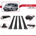 Opel Vivaro A 2001-2014 Arası ile Uyumlu FLY Model Ara Atkı Tavan Barı Siyah 4 Adet