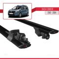 Dacia Dokker (K67) 2012-2024 Arası ile Uyumlu HOOK Model Ara Atkı Tavan Barı Siyah 2 Adet