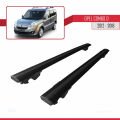 Opel Combo D 2012-2018 Arası ile Uyumlu HOOK Model Ara Atkı Tavan Barı Siyah 2 Adet
