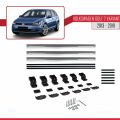 Volkswagen Golf 7 (5G) Variant 2013-2019 Arası ile Uyumlu BASIC Model Ara Atkı Tavan Barı Gri 3 Adet