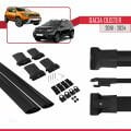 Dacia Duster 2 (HM) 2018-2024 Arası ile Uyumlu FLY Model Ara Atkı Tavan Barı Siyah 2 Adet