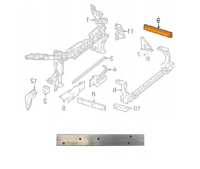 Mercedes B Serisi W246a Serisi W176 Ön Panel Braketi Alüminyum Sol 2013 Sonrası Uyumlu