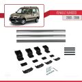 Renault Kangoo (X76) Post-Facelift 2003-2008 Arası ile Uyumlu BASIC Model Ara Atkı Tavan Barı Gri 2 Adet