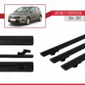 Volkswagen Golf Sportvan 2014-2017 Arası ile Uyumlu BASIC Model Ara Atkı Tavan Barı Siyah 3 Adet